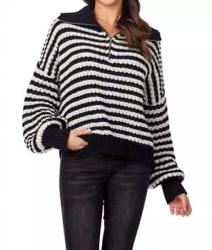 Свитер-пуловер Norris черного цвета mudpie