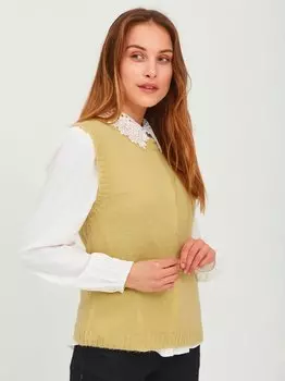 Свитер пзирис Pulz Jeans, желтый