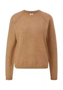 Свитер QS, бежевый меланж