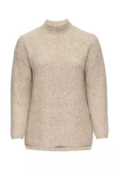 Свитер QS, пятнистый бежевый