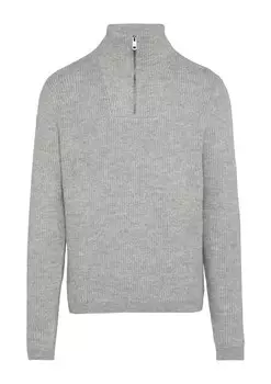 Свитер QS, пятнистый серый