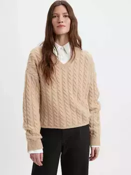 Свитер rae фактурной вязки Levi's, коричневый