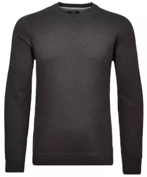 Свитер RAGMAN с круглым вырезом, антрацит