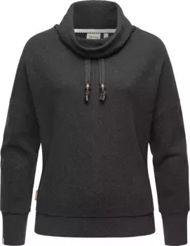 Свитер Ragwear "Balancia Organic", современная женская толстовка модного кроя оверсайз, серый