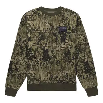 Свитер rain camo crew sweatshirt 'green' Vans, зеленый