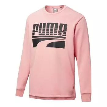 Свитер rebel bold logo sweater 'pink' Puma, розовый