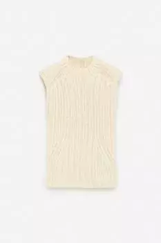 Свитер ребристого плетения Arket, белый