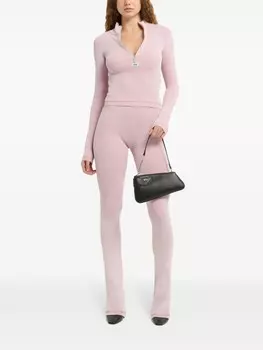 Свитер ребристого плетения GCDS, розовый