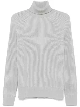 Свитер ребристого плетения Zanone, серый