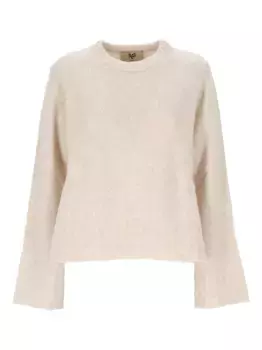 Свитер ребристой вязки Aniye By, нейтральный