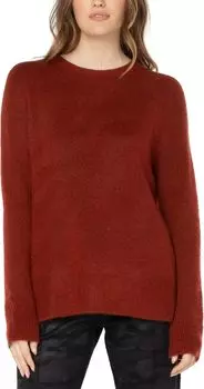 Свитер реглан с длинными рукавами и боковым разрезом Liverpool Los Angeles, цвет Saffron Heather