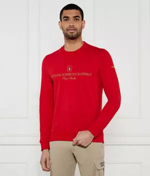 Свитер Regular fit Aeronautica Militare, красный