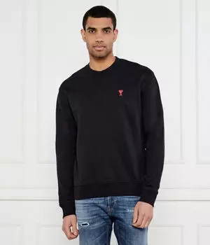 Свитер Regular fit Ami Paris, черный