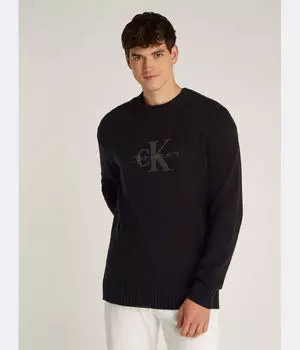 Свитер Regular fit Calvin Klein Jeans, черный
