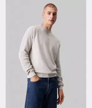 Свитер Regular fit Calvin Klein Jeans, серый