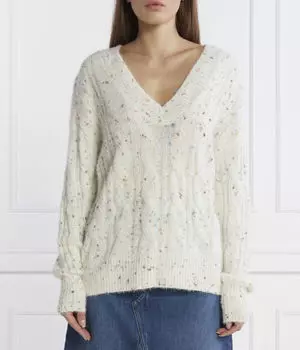 Свитер Regular fit Desigual, белый