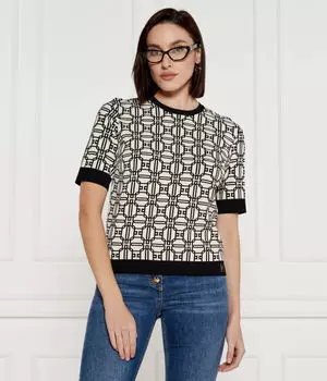 Свитер Regular fit Elisabetta Franchi, экрю