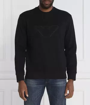 Свитер Regular fit Emporio Armani, черный