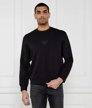 Свитер Regular fit Emporio Armani, черный