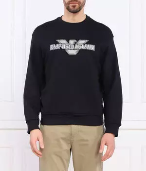 Свитер Regular fit Emporio Armani, синий