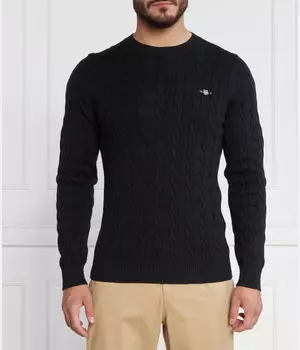 Свитер Regular fit Gant, черный