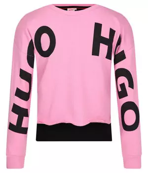 Свитер Regular fit Hugo Kids, розовый