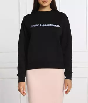 Свитер Regular fit Karl Lagerfeld, черный