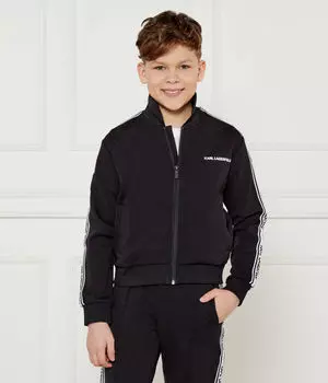 Свитер Regular fit Karl Lagerfeld Kids, черный