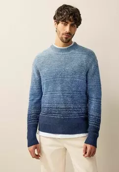 Свитер REGULAR FIT OMBR STRIPE CREW Next, синий