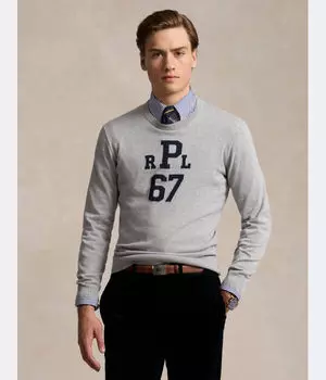 Свитер Regular fit Polo Ralph Lauren, серый