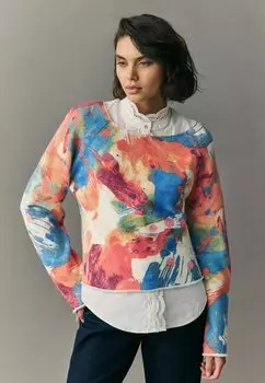 Свитер REGULAR FIT - SUPERSOFT LAYER WITH GEM BUTTON SET Next, оранжевый