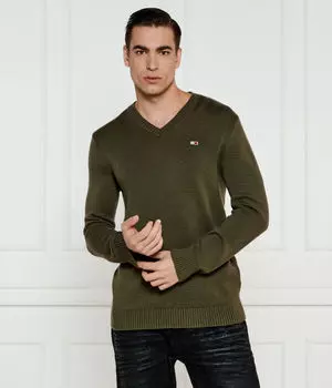 Свитер Regular fit Tommy Jeans, хаки