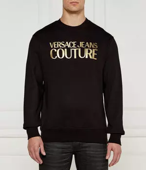 Свитер Regular fit Versace Jeans Couture, черный