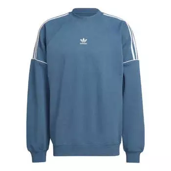 Свитер rekive crew sweatshirt 'teal white' Adidas, мультиколор
