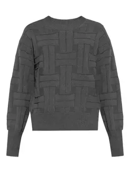 Свитер рельефной вязки Kenzo, серый