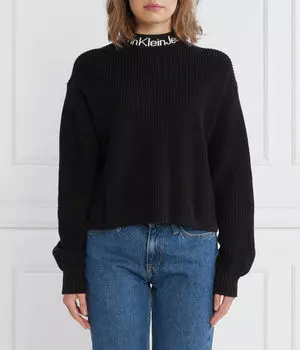 Свитер Relaxed fit Calvin Klein Jeans, черный