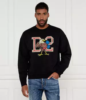 Свитер Relaxed fit Dsquared2, черный