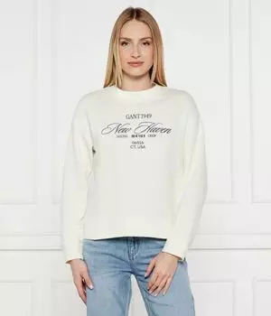 Свитер Relaxed fit Gant, экрю
