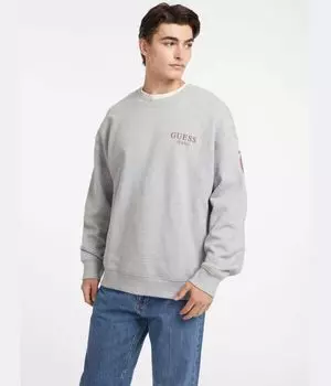 Свитер Relaxed fit Guess Jeans, серый