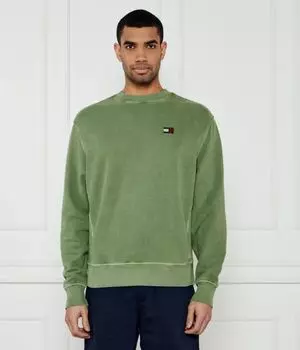 Свитер Relaxed fit Tommy Jeans, зеленый