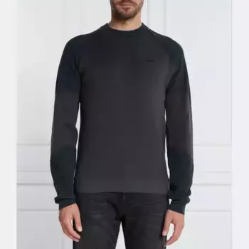 Свитер релка обычного кроя Boss, черный