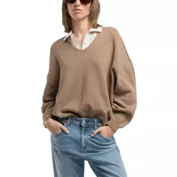 Свитер Replay DK3851.000.G23640 v neck, коричневый