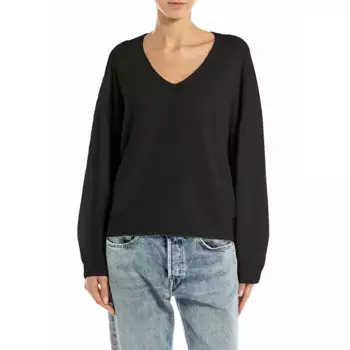 Свитер Replay DK3910.000.G23918 v neck, черный