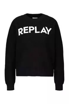 Свитер Replay Strick Cotton Fresh Handfeel 7 Gg, черный