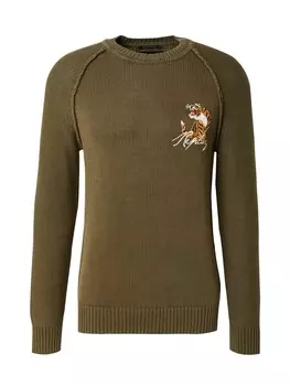 Свитер REPLAY Sweater, оливковый