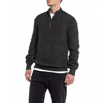 Свитер Replay UK2502.000.G22454D Half Zip, серый
