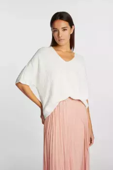 Свитер Rich & Royal с V-образным вырезом, белый