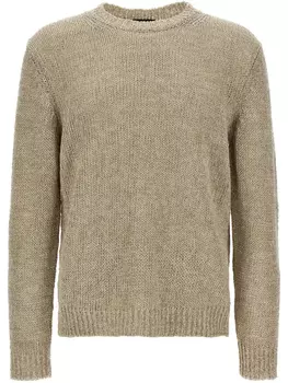 Свитер Roberto Collina сетчатой вязки, коричневый