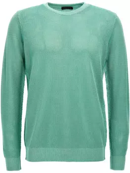 Свитер Roberto Collina сетчатой вязки, зеленый