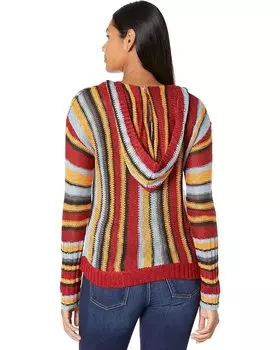 Свитер Rock and Roll Cowgirl Long Sleeve Hoodie 48H1153, цвет Multi Stripe